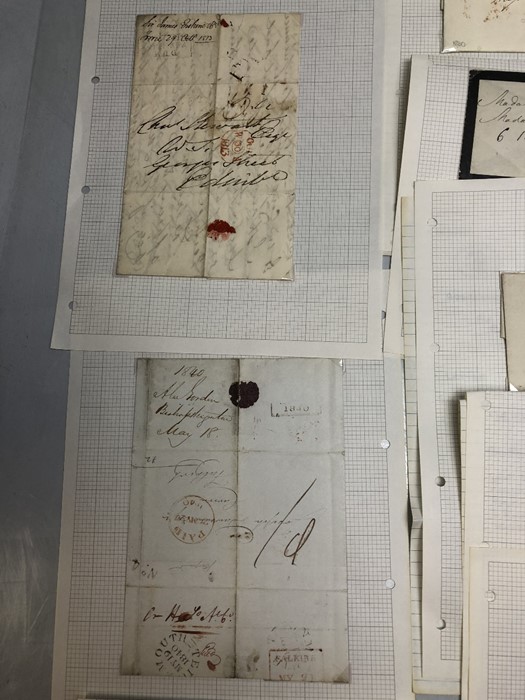 Early 19th Century Antique Manuscripts/ Letters of beautiful Calligraphy (Ephemera) and stamps - Image 2 of 9