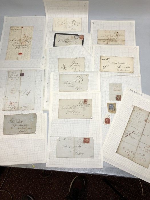 Early 19th Century Antique Manuscripts/ Letters of beautiful Calligraphy (Ephemera) and stamps