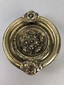 Large size Brass door knocker with the classic English Rose design