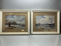 THOMAS SIDNEY (19TH/20TH CENTURY): Pair of Watercolours both signed both 35 x 25cm. Entitled "The