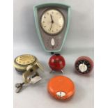 Collection of vintage kitchen cookery timers