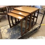 G-Plan Quadrille teak nest of three tables