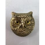 Brass owl vesta