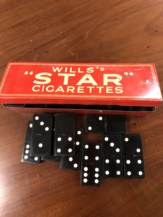 Vintage WILLS's "STAR" Cigarettes Dominoes in original Vintage Tin - Image 3 of 3