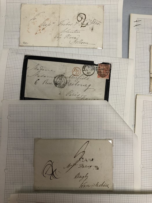 Early 19th Century Antique Manuscripts/ Letters of beautiful Calligraphy (Ephemera) and stamps - Image 5 of 9