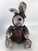 Ornamental doorstop in the form of a rabbit, approx 40 cm tall