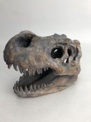 Modern ornamental T-Rex dinosaur skull, approx 20cm in length