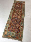 Chobi Kilim runner approx 196cm x 65cm