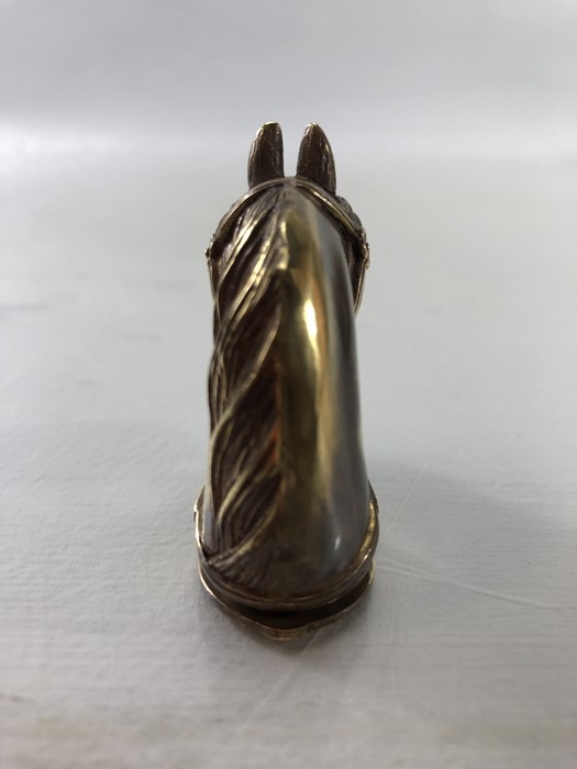 Brass horse head vesta - Image 3 of 9