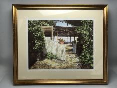 VERONICA CHARLESWORTH: Two framed limited edition prints, Amalfi Terrace and Rio Delle Terese