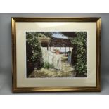 VERONICA CHARLESWORTH: Two framed limited edition prints, Amalfi Terrace and Rio Delle Terese