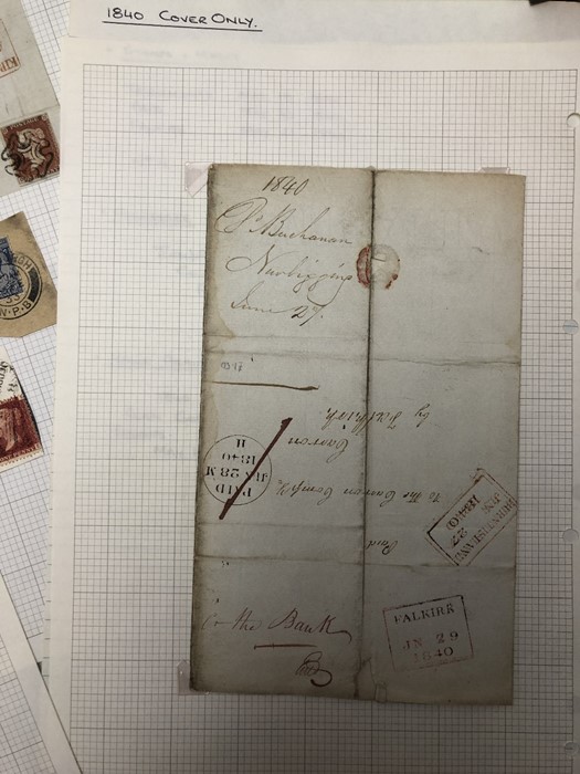 Early 19th Century Antique Manuscripts/ Letters of beautiful Calligraphy (Ephemera) and stamps - Image 8 of 9