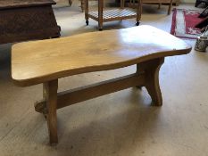 Pine rustic coffee table approx 82cm x 37cm x 40cm