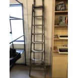 Extending vintage ladder with metal fixings