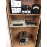Collection of scientific electronic equipment to include a Heath Kit Oscilloscope, a digital