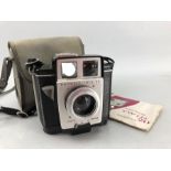 Vintage Kodak camera Brownie Twin 20 with original case and manual