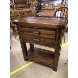 Modern hall/console table with two drawers