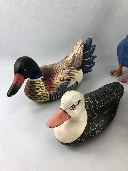 Collection of six decorative wooden ducks - Image 2 of 6