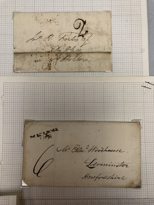 Early 19th Century Antique Manuscripts/ Letters of beautiful Calligraphy (Ephemera) and stamps - Image 6 of 9