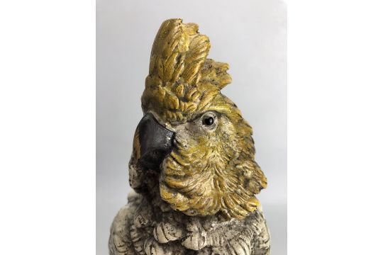 Cold painted bronze of a cockatoo, approx 30 cm in height - Image 10 of 10