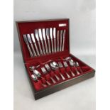 A canteen of ONEIDA cutlery in wooden case
