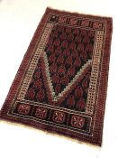 Baluchi rug approx 151cm x 92cm