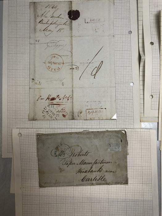 Early 19th Century Antique Manuscripts/ Letters of beautiful Calligraphy (Ephemera) and stamps - Image 3 of 9