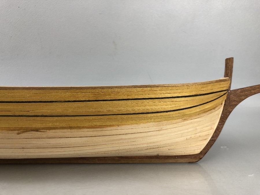 Two wooden model boats, the large approx 62cm long, both (A/F) - Image 18 of 19