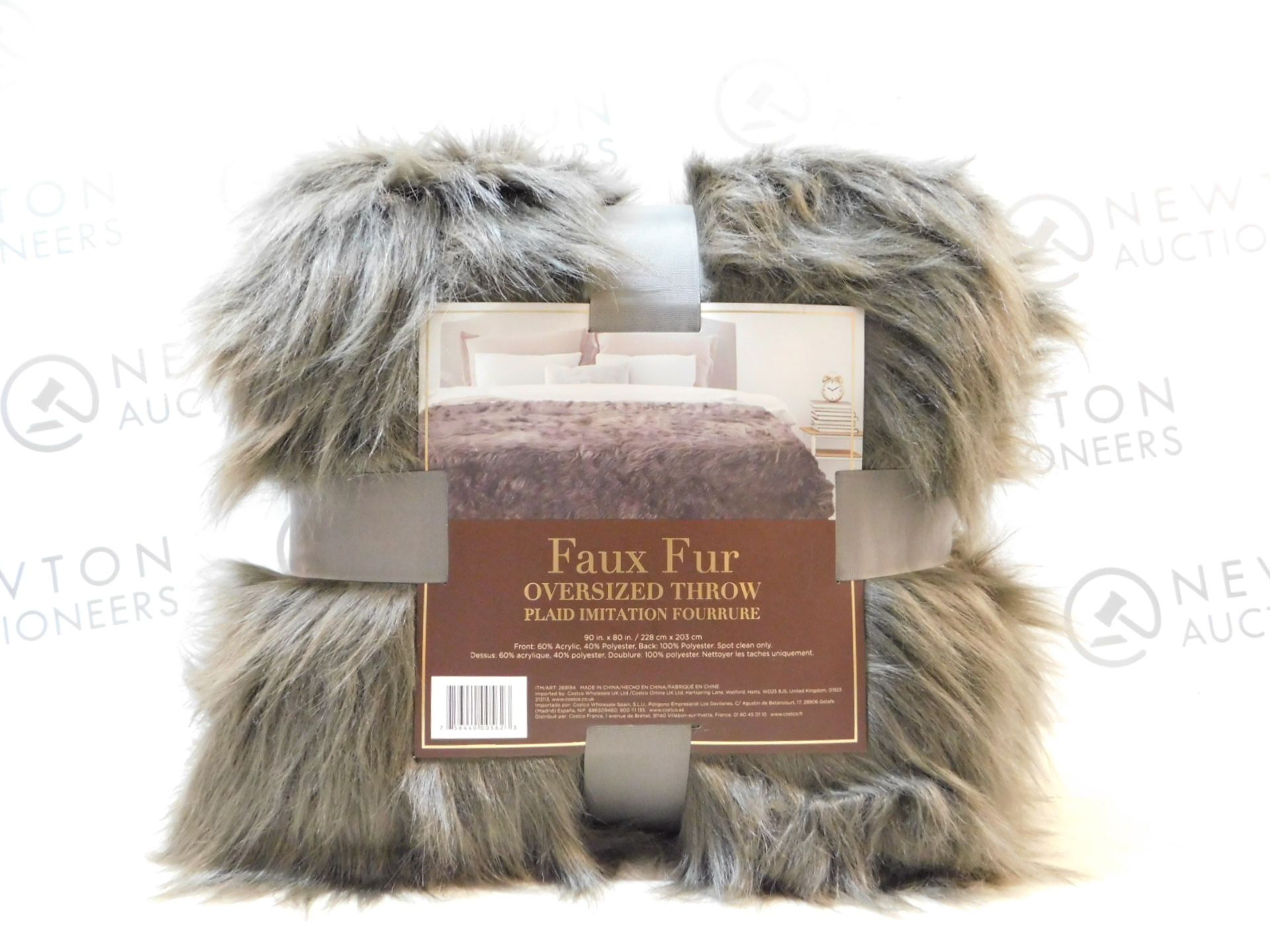 1 PACK OF LIFE COMFORT LUXURIOUS COFFEE BROWN FAUX FUR THROW (90"X80") Â£64.99