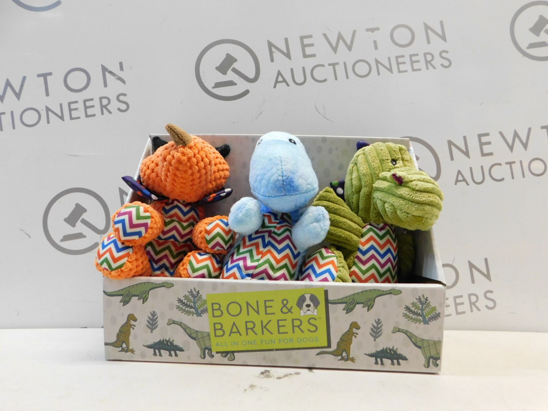 1 PACK OF 3 BONE & BARKERS DOG TOYS RRP Â£24.99