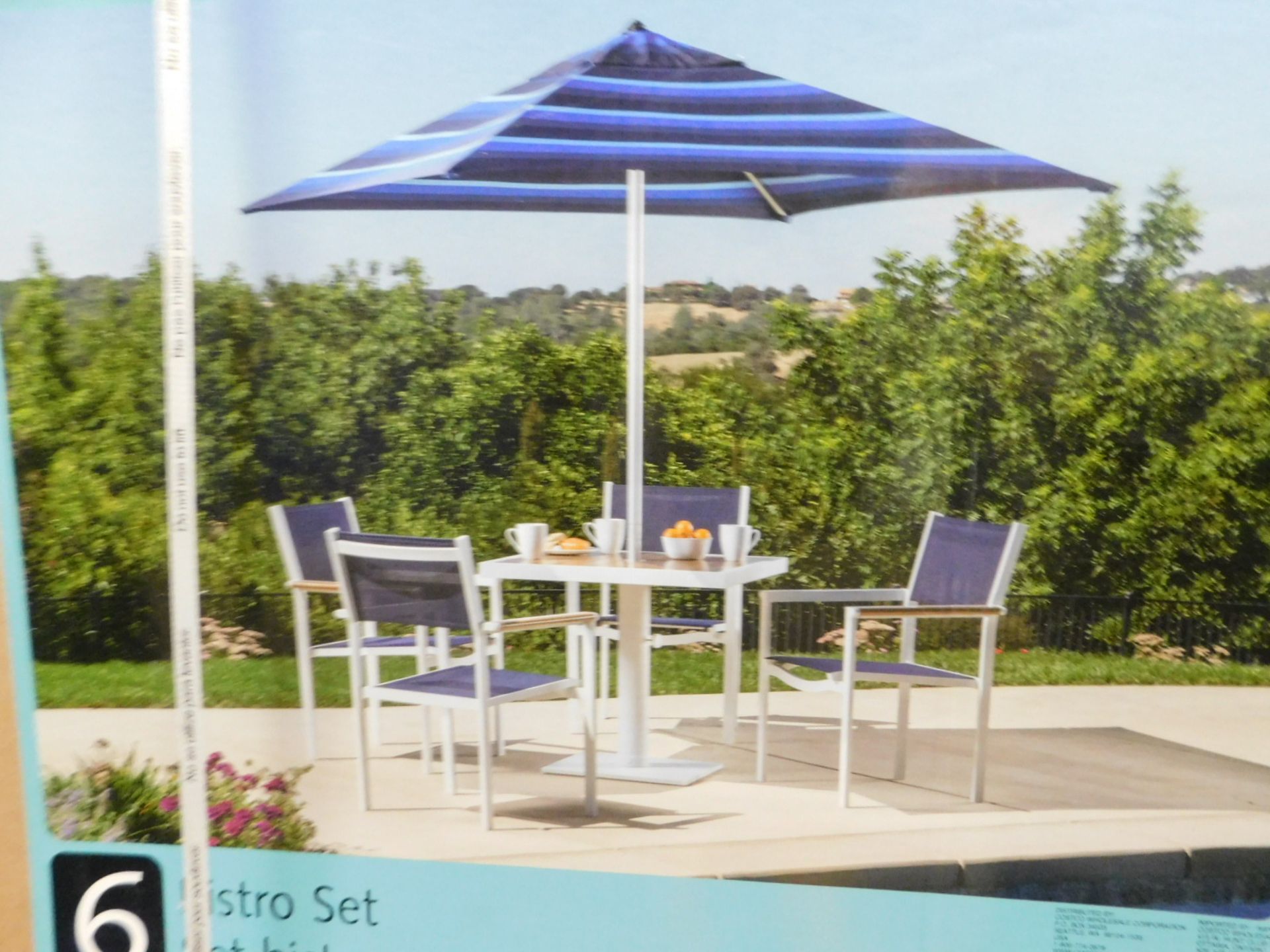 1 BOXED SANTORINI 6-PIECE SLING BISTRO SET RRP Â£699