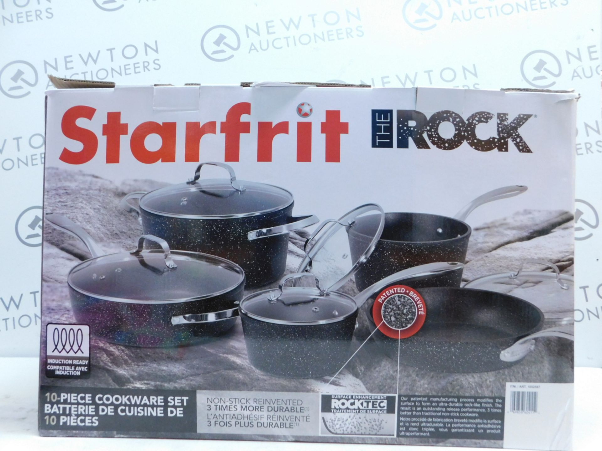 1 BOXED STARFRIT THE ROCK 10 PIECE COOKWARE PAN SET RRP Â£149.99