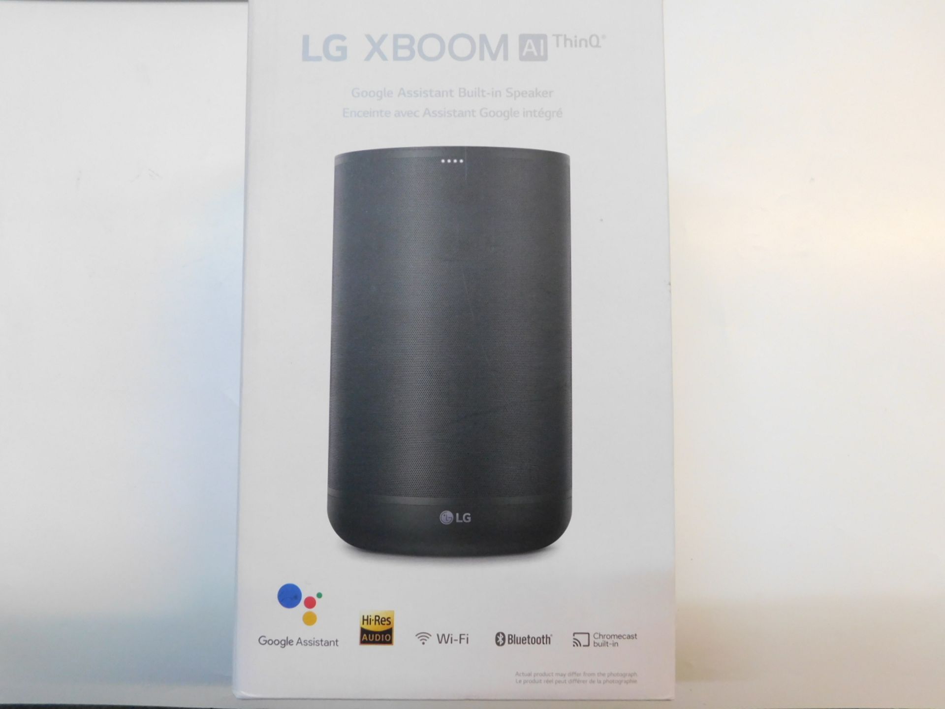 1 BOXED LG THINQ SPEAKER WITH GOOGLE ASSIST RRP Â£99.99