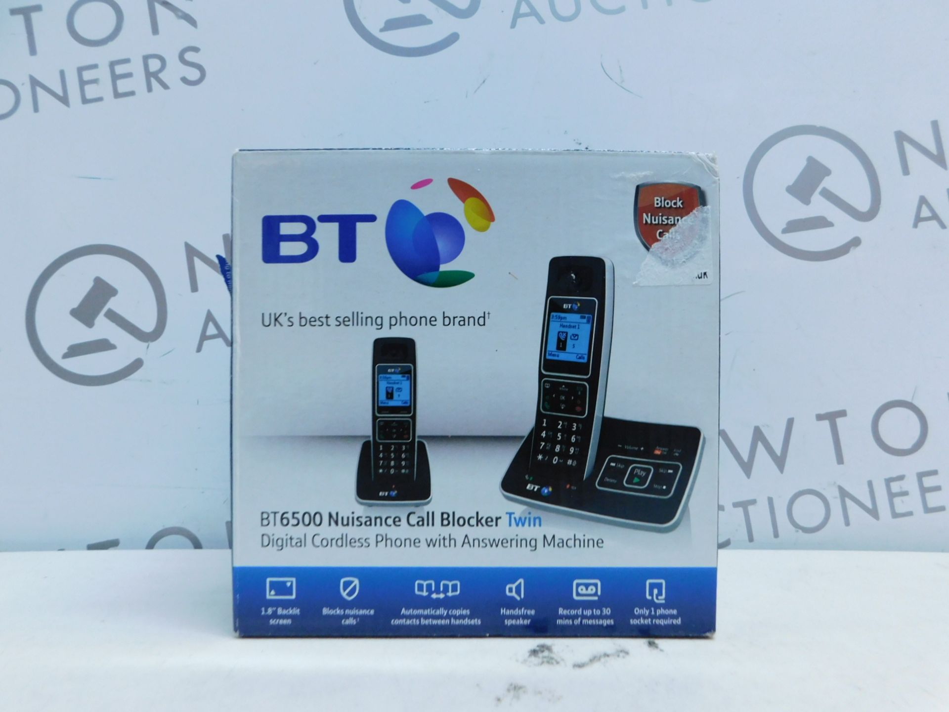 1 BOXED BT6500 NUISANCE CALL BLOCKER DUO DIGITAL CORDLESS ANSWERPHONE SYSTEM RRP Â£89.99