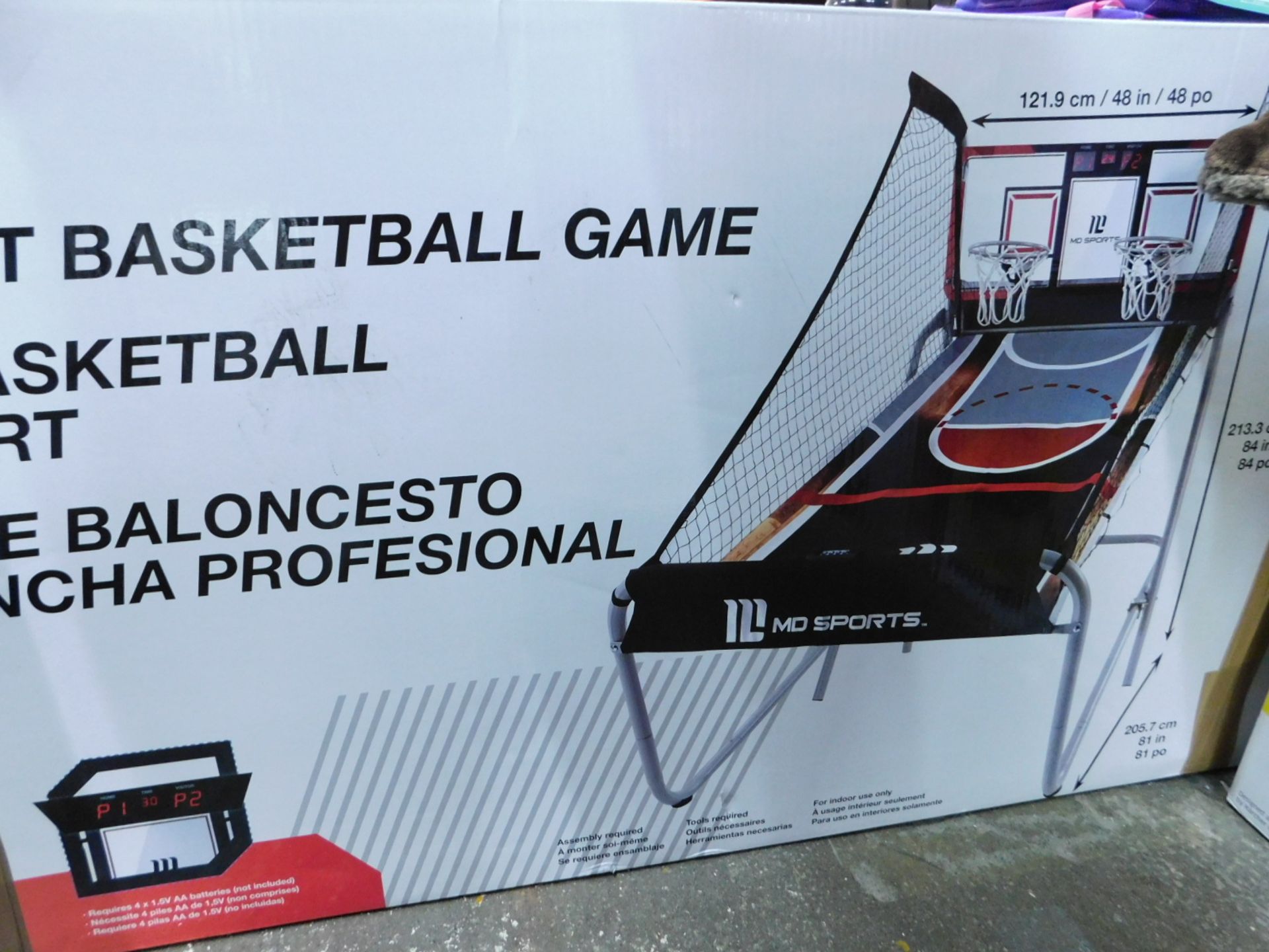 1 BOXED MD SPORTS PRO COURT 7FT 2 PLAYER BASKETBALL GAME RRP Â£179.99