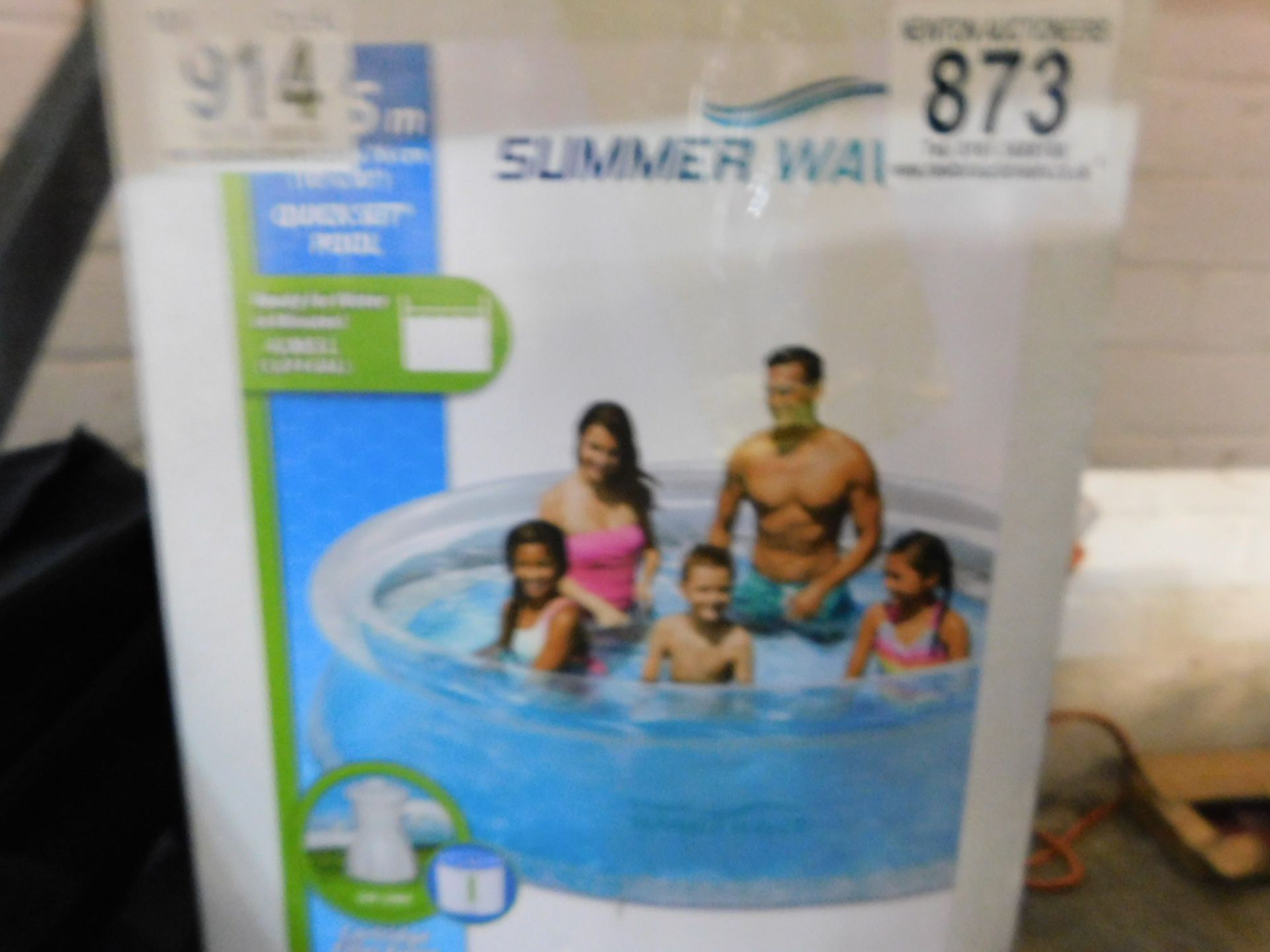 1 BOXED POLYGROUP SUMMER WAVES 3.05Mx76CM SWIMMING POOL SET RRP Â£64.99