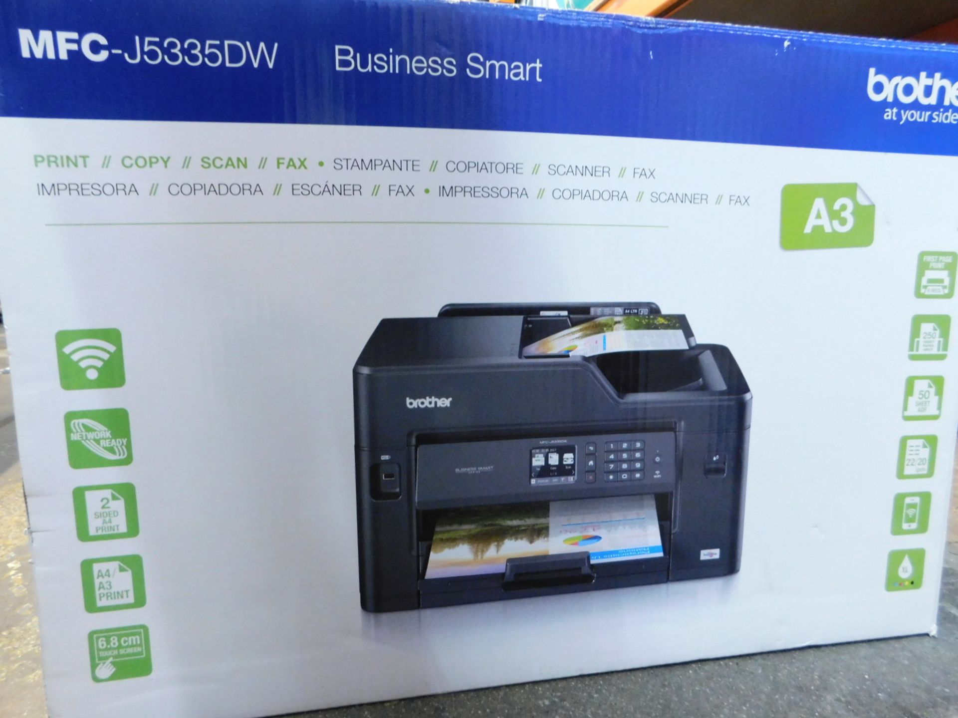 1 BOXED BROTHER MFC-J5335DW PROFESSIONAL SERIES A3/A4 2 SIDED DUPLEX ALL IN ONE PRINTER RRP Â£199