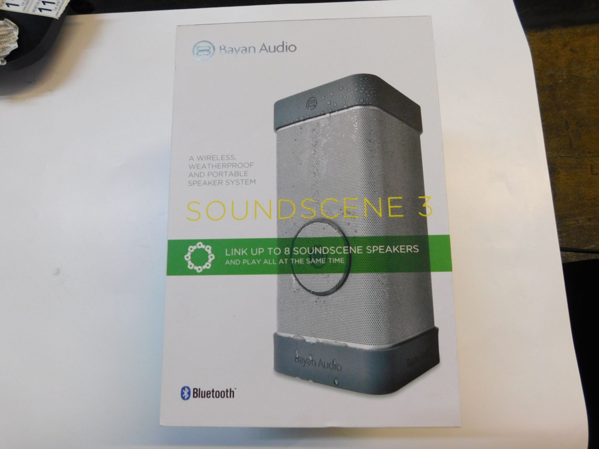 1 BOXED BAYAN AUDIO SOUNDSCENE 3 WIRELESS AND PORTABLE SPEAKER SYSTEM RRP Â£229