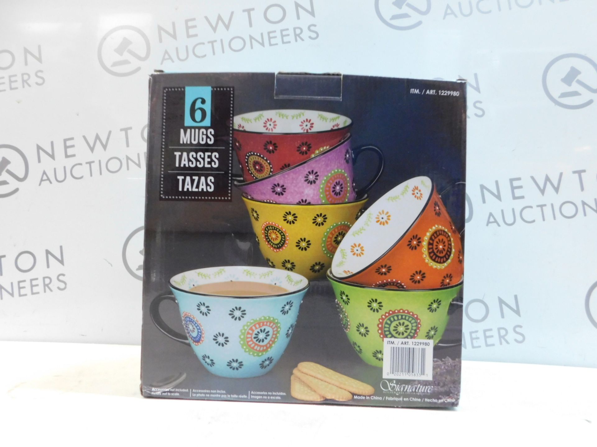 1 BOXED SIGNATURE 6 PIECE JUMBO CERAMIC MUGS RRP Â£39.99