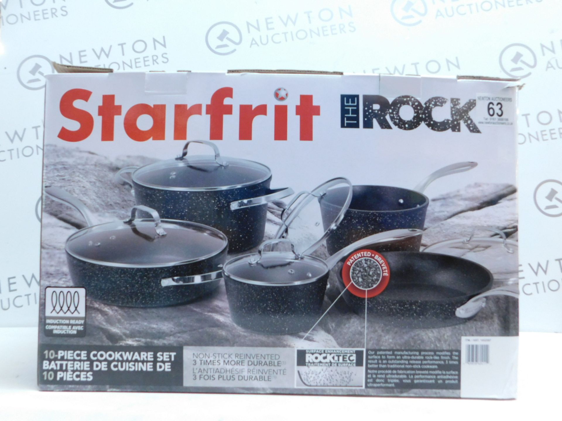 1 BOXED STARFRIT THE ROCK 10 PIECE COOKWARE PAN SET RRP Â£149.99