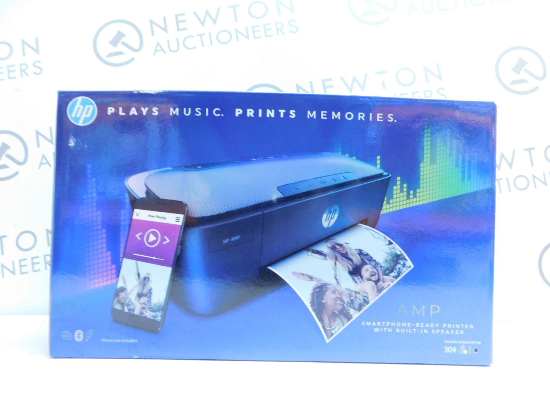 1 BOXED HP AMP 130 THREE-IN-ONE INKJET PRINTER WITH BLUETOOTH SPEAKER RRP Â£129.99