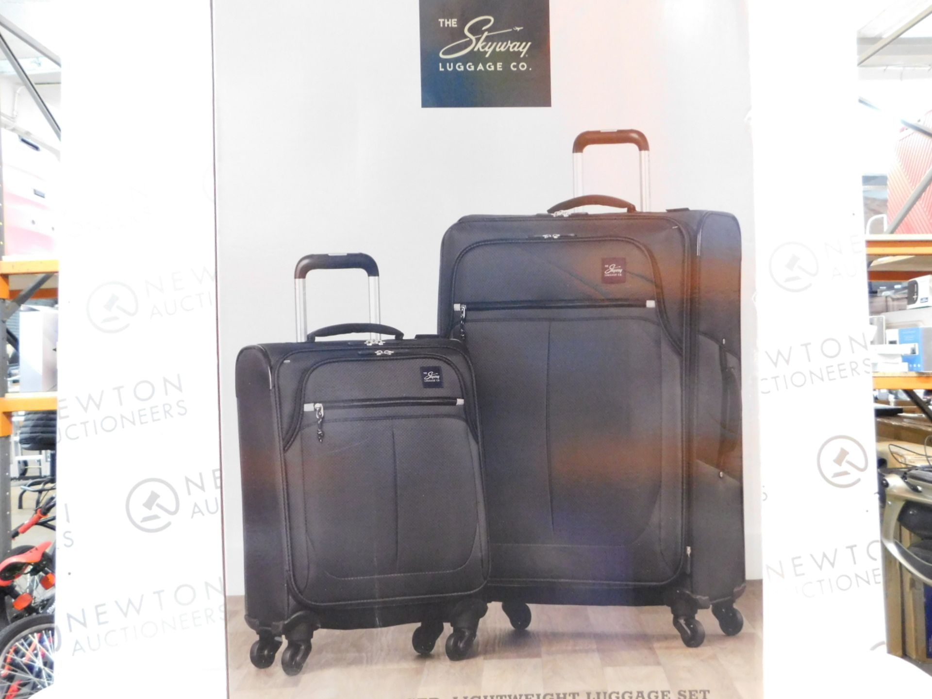 1 BOXED SKYWAY CO RICARDO OLYMPIC 2-PIECE SOFTSIDE SUITCASE SET RRP Â£199