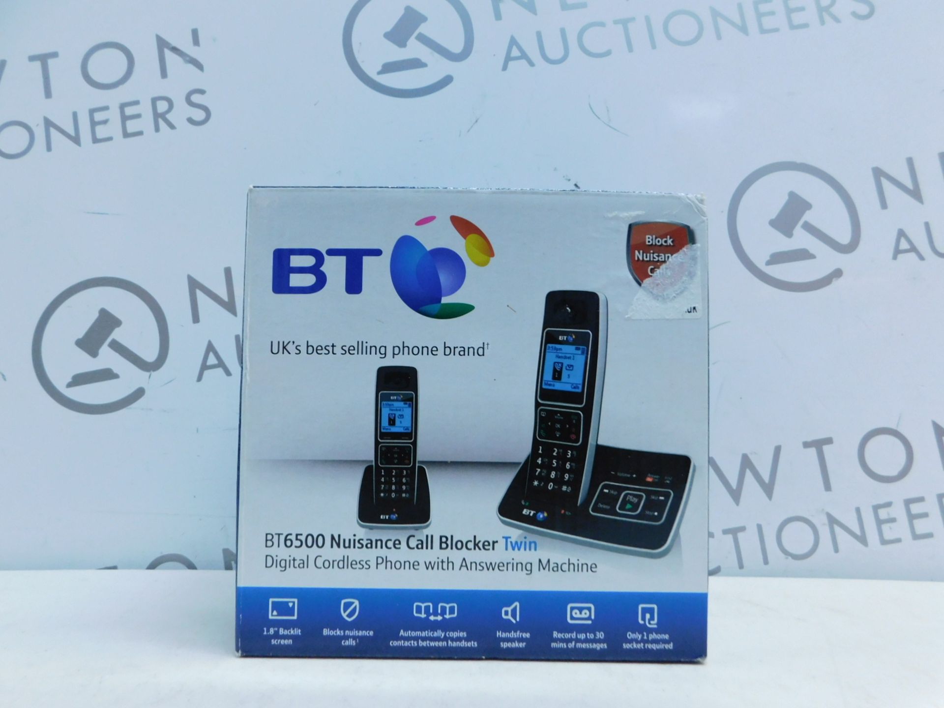 1 BOXED BT6500 NUISANCE CALL BLOCKER DUO DIGITAL CORDLESS ANSWERPHONE SYSTEM RRP Â£89.99
