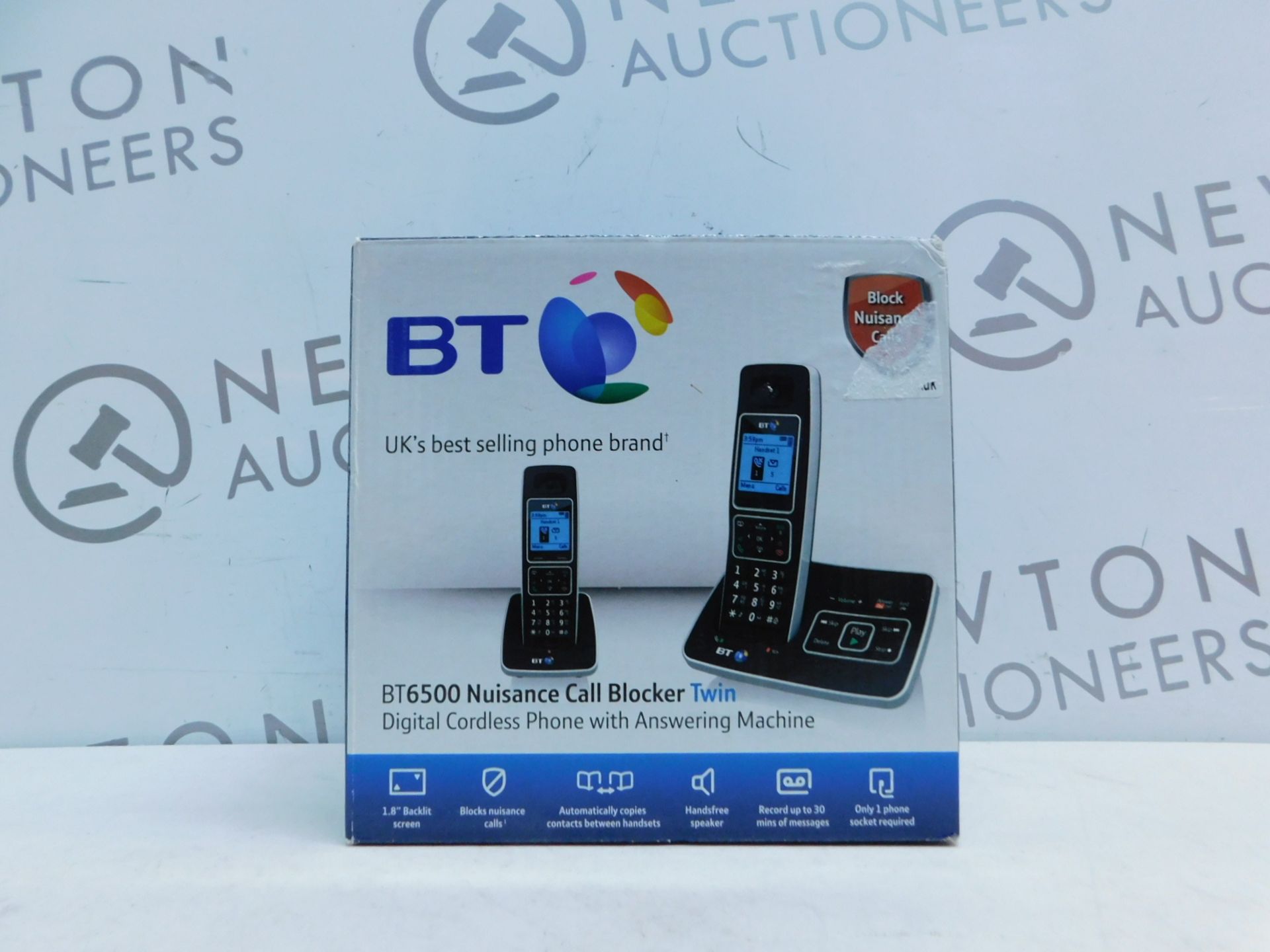 1 BOXED BT6500 NUISANCE CALL BLOCKER DUO DIGITAL CORDLESS ANSWERPHONE SYSTEM RRP Â£89.99