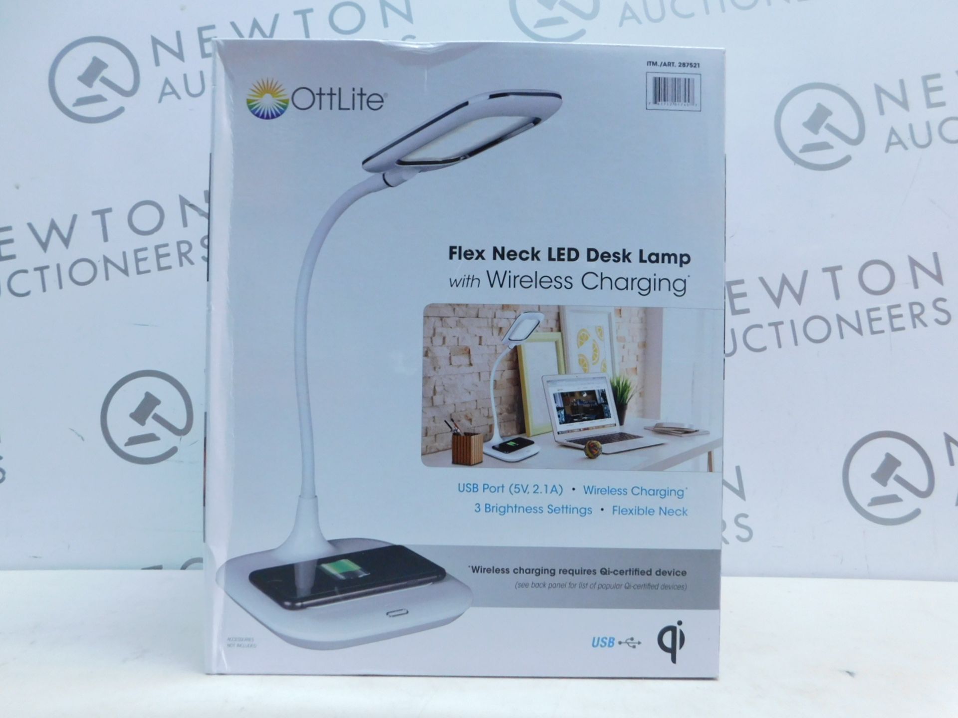 1 BOXED OTTLITE FLEX NECK LED DESK LAMP WITH WIRELESS CHARGING RRP Â£49.99