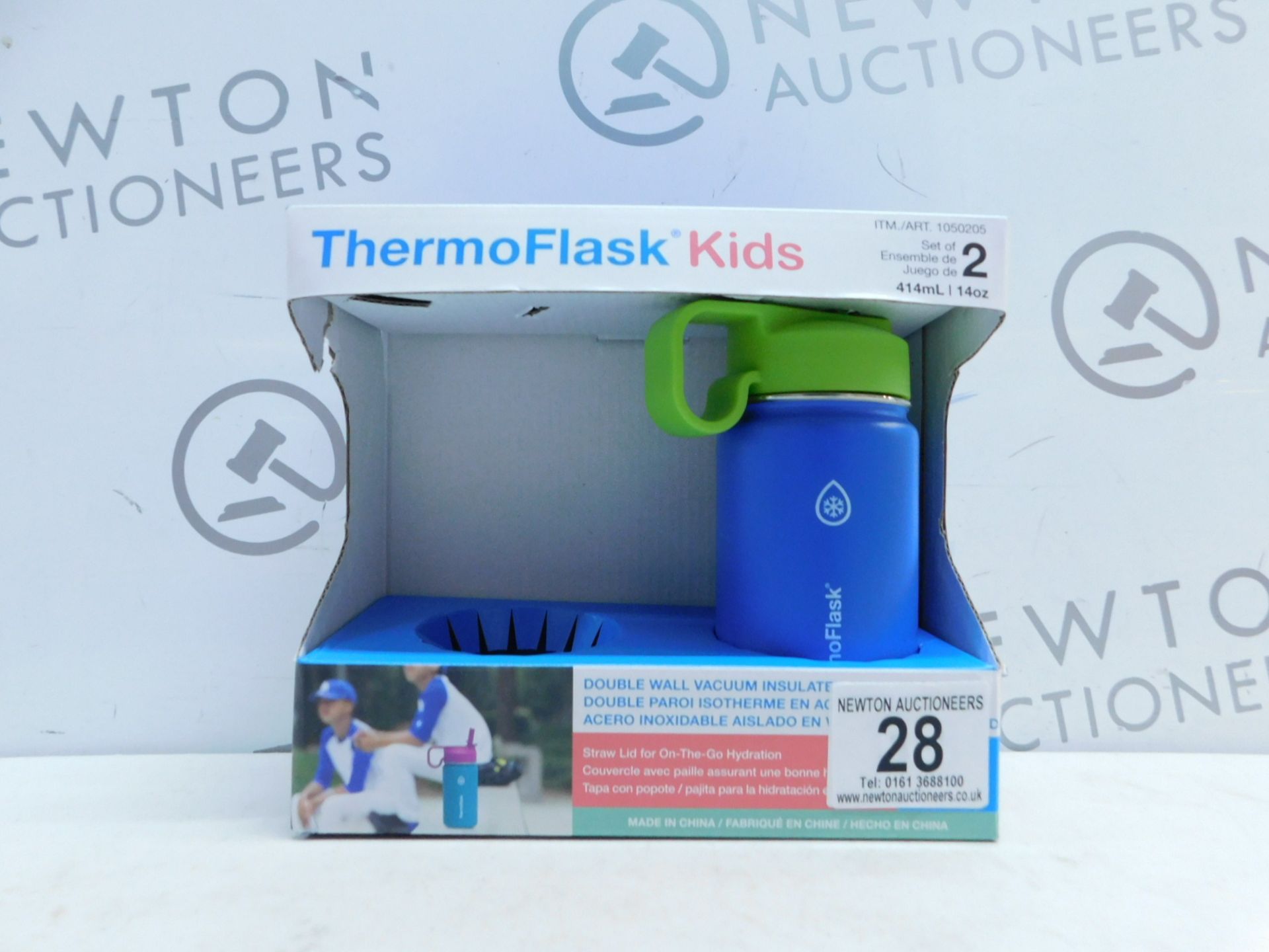 1 BOXED THERMOFLASK KIDS DOUBLE WALL VACUUM INSULATED STAINLESS STEEL WATER BOTTLE RRP Â£19.99