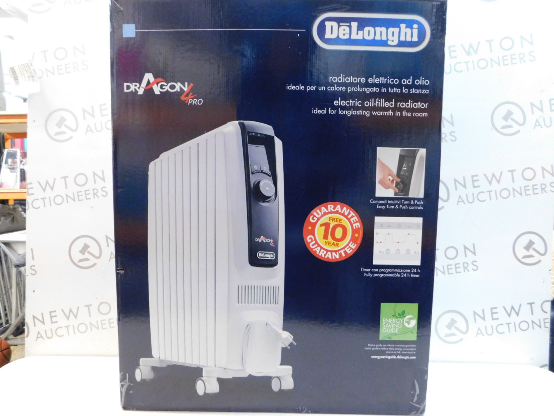 1 BOXED DELONGHI DRAGON 4 PRO ELECTRIC OIL FILLED RADIATOR RRP Â£164.99