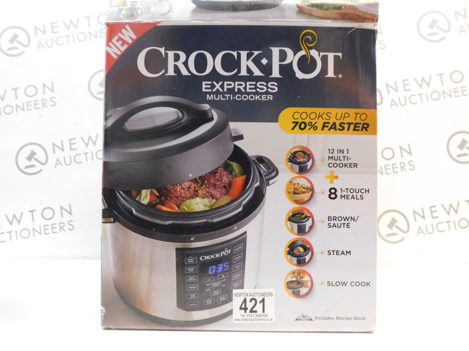 1 BOXED CROCK-POT 5.6L EXPRESS MULTI-COOKER RRP Â£89.99