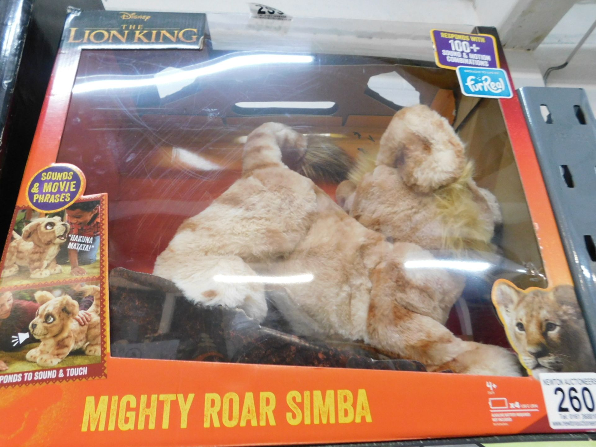 1 BOXED FURREAL DISNEY THE LION KING MIGHTY ROAR SIMBA RRP Â£119.99