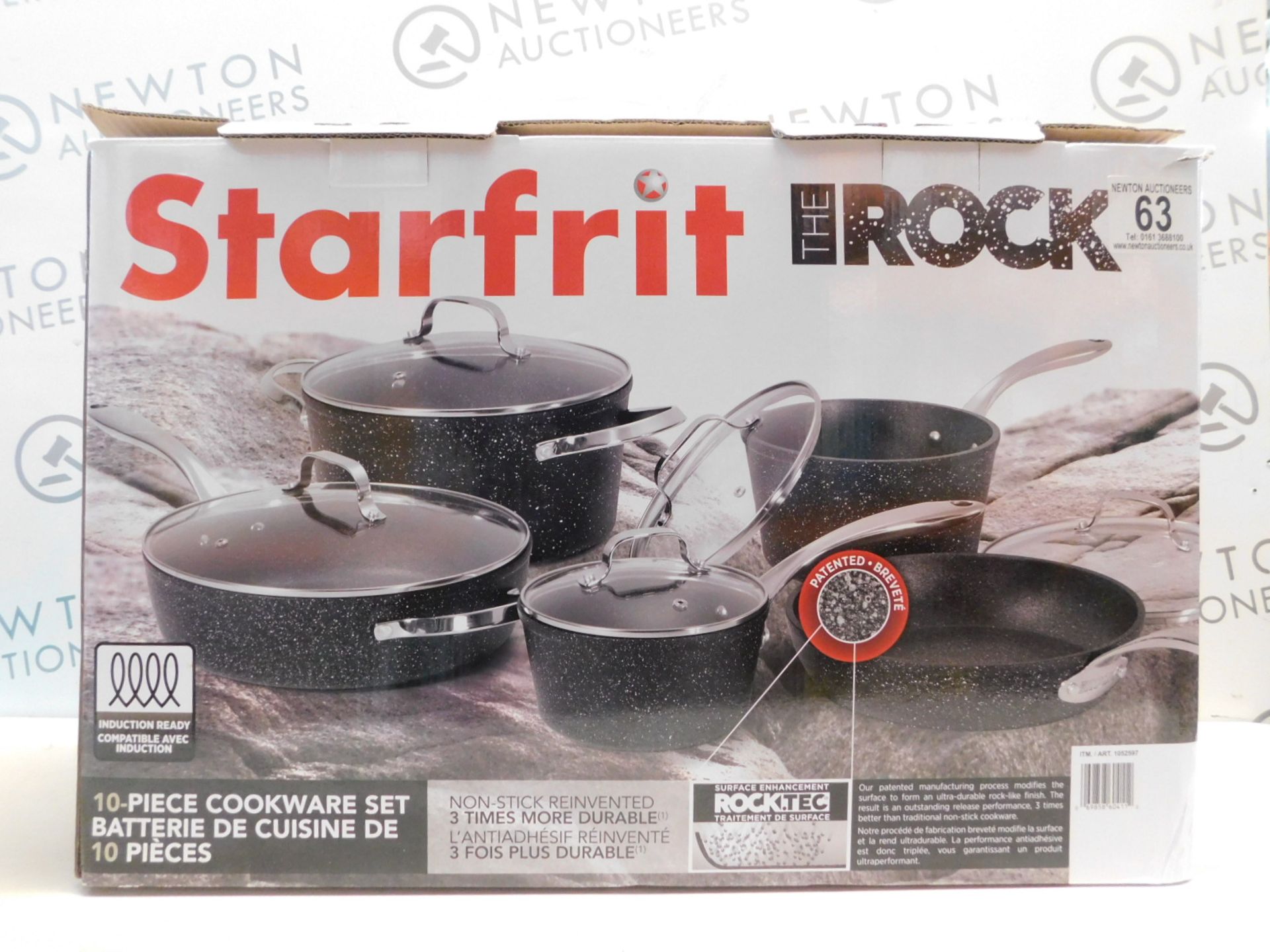 1 BOXED STARFRIT THE ROCK 10 PIECE COOKWARE PAN SET RRP Â£149.99